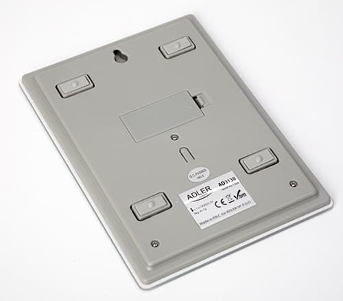 Adler AD 3138 w köksvåg Elektronisk köksvåg Vit Bänkskala Kvadratisk