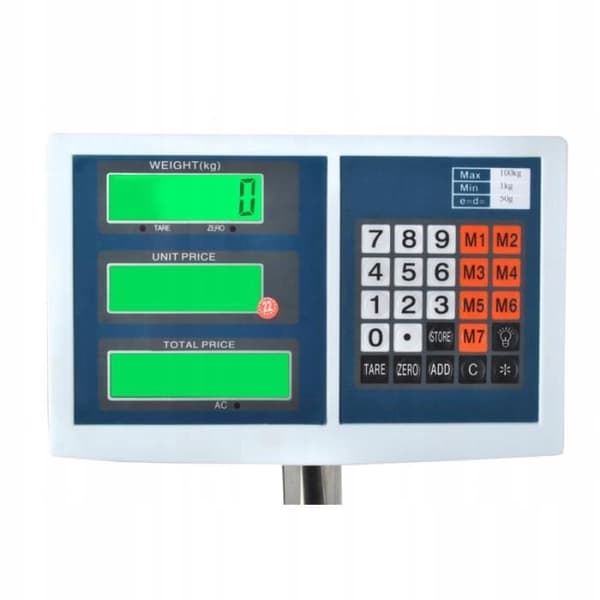 Balansplattform - Professionell - 100 kg - LCD-display - Rostfritt stål - Justerbara fötter