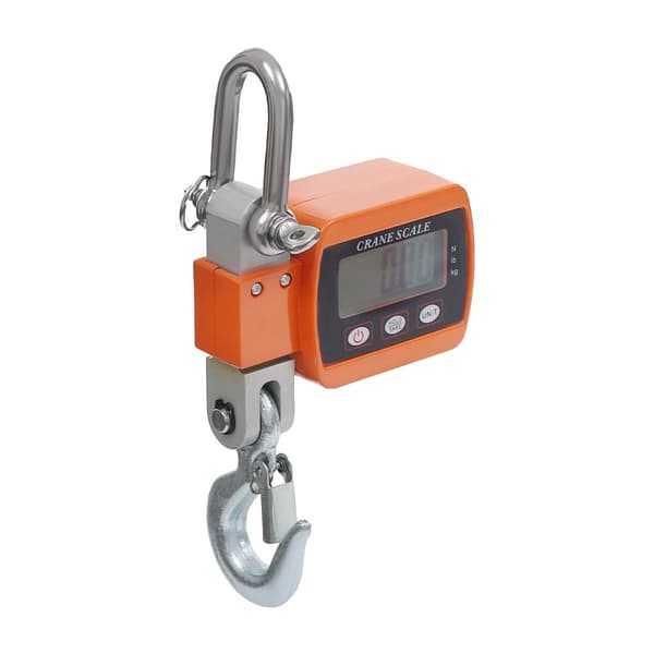 Hängewaage, 500 kg kapacitet, HD-LCD-display,Orange