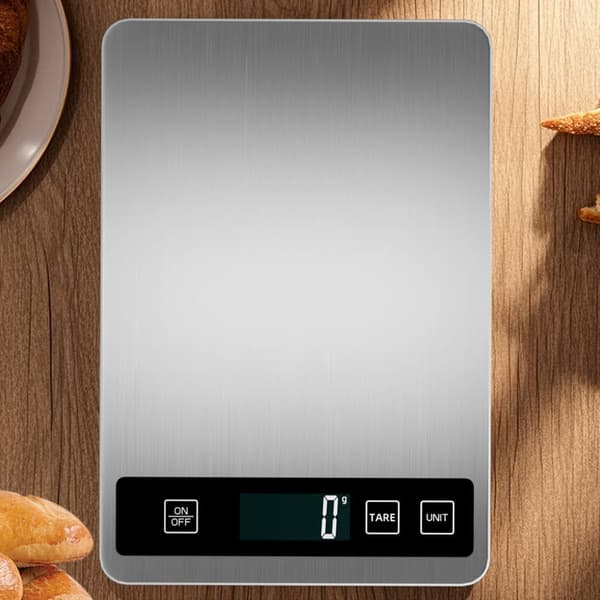 OBOSOE Köksvåg Digital 1g–15kg – Elektronisk Vågsensor med Hög Precision & Tarefunktion Matvåg (Batteri ingår ej) 1g-15kg