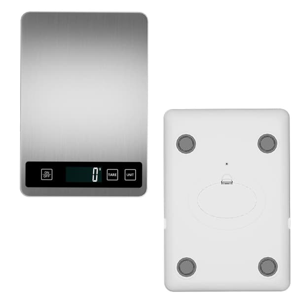 OBOSOE Köksvåg Digital 1g–15kg – Elektronisk Vågsensor med Hög Precision & Tarefunktion Matvåg (Batteri ingår ej)