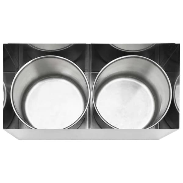 vidaXL Kastikkeen annostelija ruostumaton teräs 2 x 3,5 l