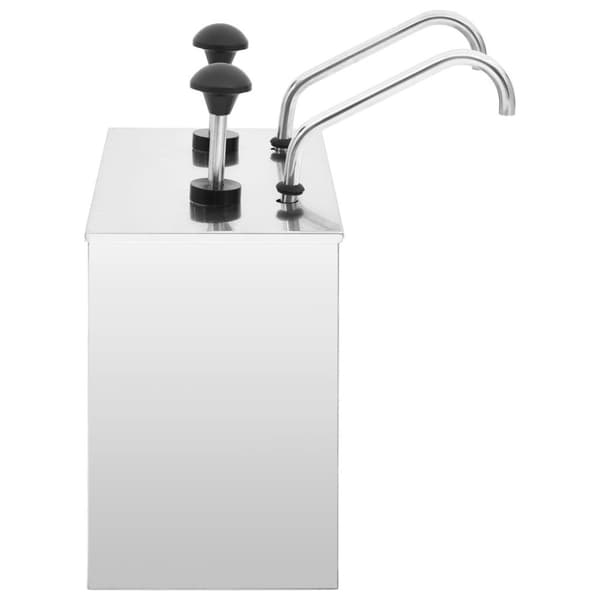 vidaXL Sausedispenser rustfritt stål 2 x 3,5 L