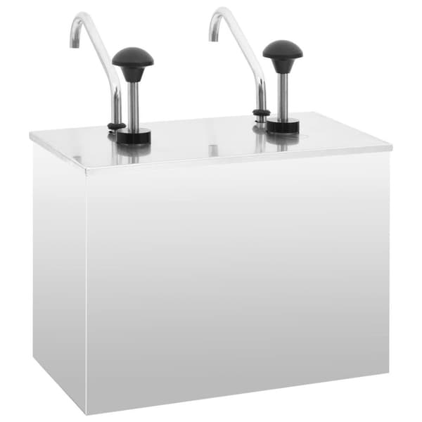 vidaXL Sausedispenser rustfritt stål 2 x 3,5 L