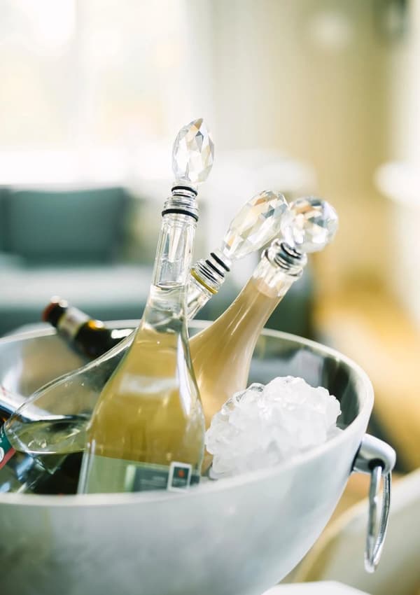 Kork / Vinförslutare Glimmer Avlång Glas