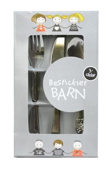 Bestick Barn metall 3 delar