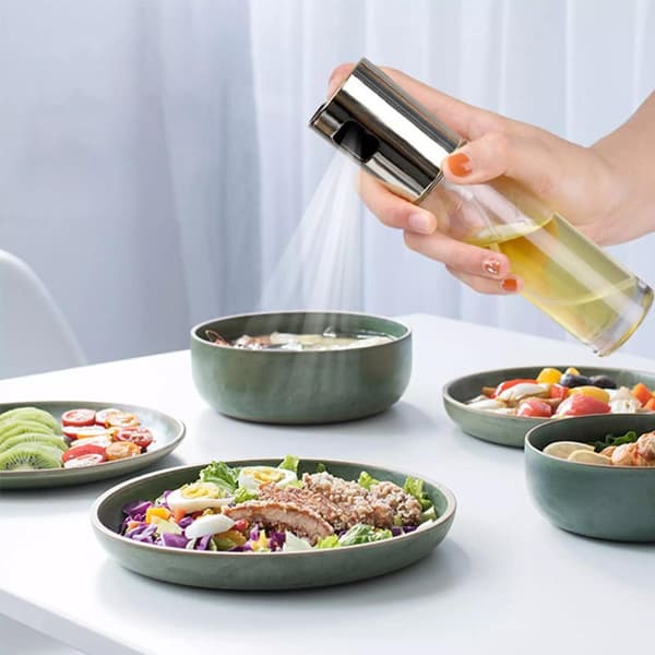 Sprayflaska för Olja och Vinäger - Silver
