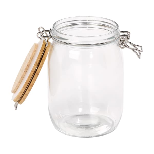 Tala Glaskrukke m/låg af bambustræ 980 ml
