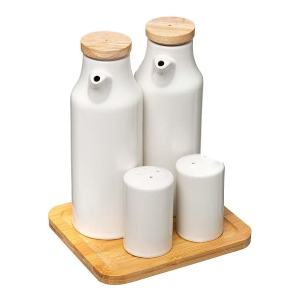 Olja/vinägerset i Keramik + Salt- och Pepparkar