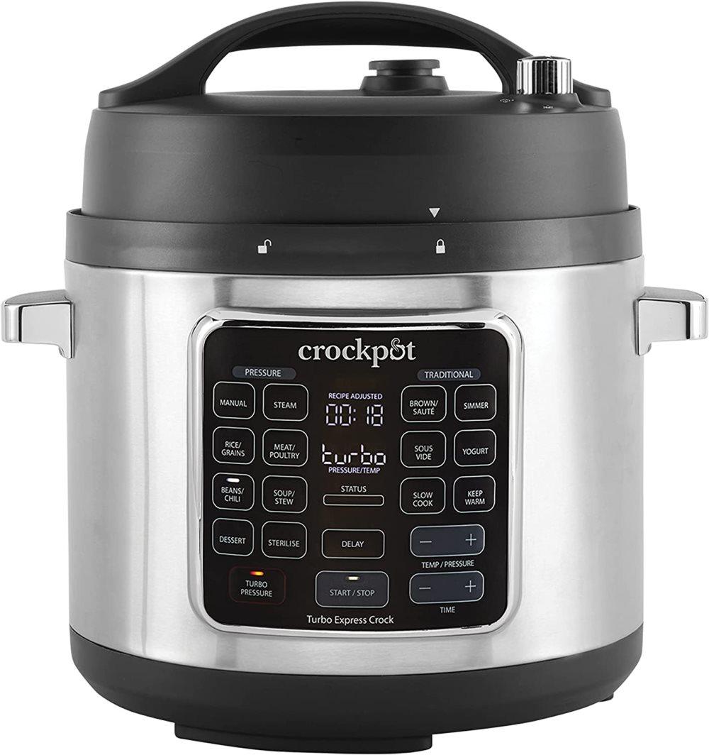 Crockpot Turbo Express multikokare | 14-i-1 förberedelsealternativ | långkokare, ångtvätt, tryckkokare och mer | 5,6 l (mer än 6 personer) | CSC062X