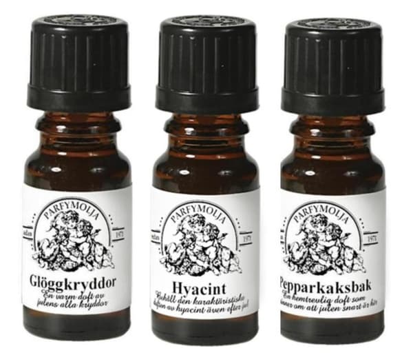 Doftolja Jul Hyacint Glögg Pepparkaka 3-pack Interlam