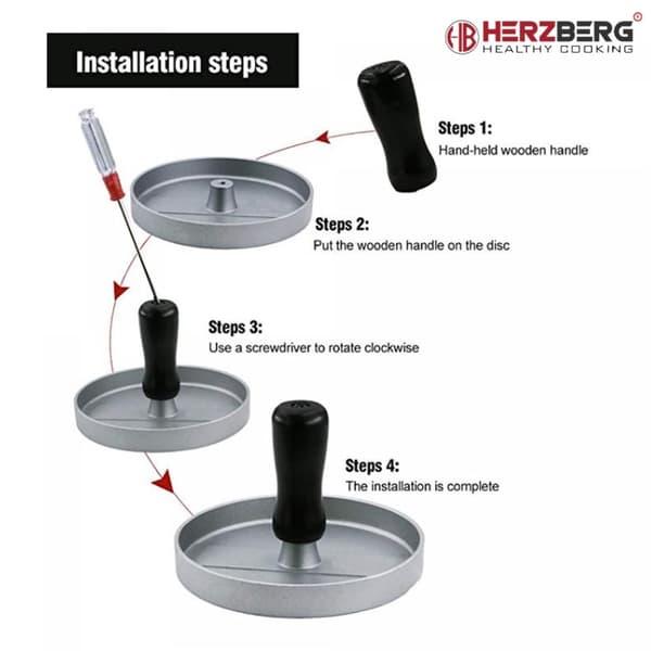 Herzberg Hamburger Grill Press