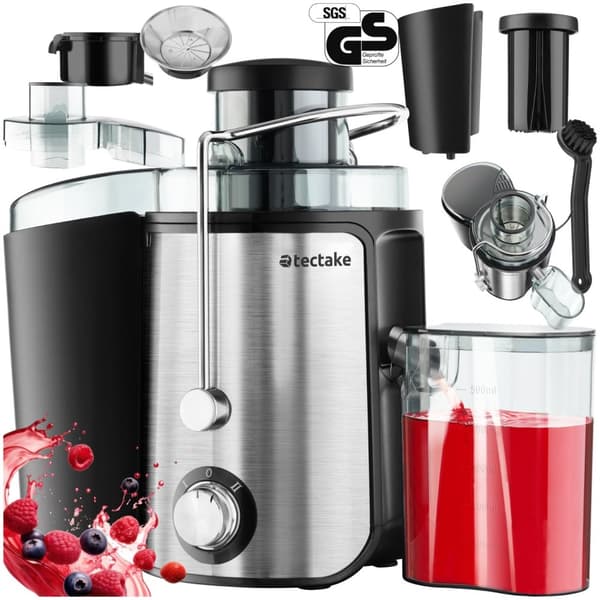 Juicepress Frufi, 2 hastighetslägen, rostfritt stål, 600W - silver