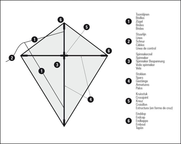 STUNT DRAGONFLY 51WC Diamond kite sloth