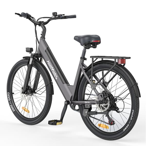 HillMiles Mile City 1 Sähköpyörä Aikuisille 250W, 36V, 13 Ah Akku, Naisten Sähköpyörä, 26 Tuuman Rengas, Kaupunkisähköpyörä