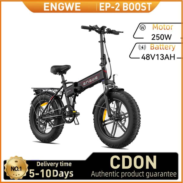 ENGWE EP-2 BOOST Elcykel För Vuxna 250W Motor Elcykel 48V13AH Batteri Hopfällbar Elcykel 20 Tums Elcykel med Feta Däck