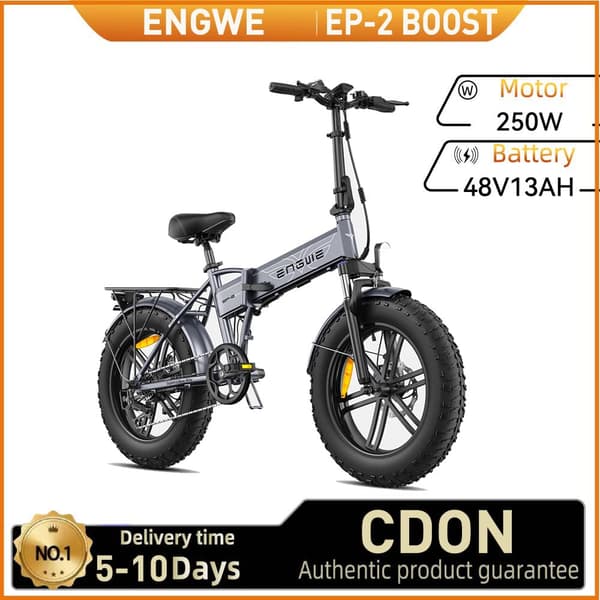 ENGWE EP-2 BOOST Sähköpyörä Aikuisille 250W Sähköpyörä 48V13 Ah Akulla Taittuva Sähköpyörä 20 Tuuman Paksurenkainen Kaupunkisähköpyörä