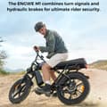 Miniatyrbild 8 av 11: ENGWE M1 Elcykel för vuxna 250W motor Elcykel 48V 15.6+13AH batteri Herr El-Mountainbike 20 tum Feta däck Herr Elcykel