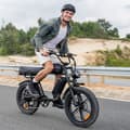 Miniatyrbild 10 av 11: ENGWE M1 Elcykel för vuxna 250W motor Elcykel 48V 15.6+13AH batteri Herr El-Mountainbike 20 tum Feta däck Herr Elcykel