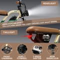 Miniatyrbild 6 av 11: ONESPORT W66 Elcykel För Vuxna 500W Motor Elcykel 48V 13.5Ah Batteri herr Elcykel 20 Tum Feta Däck Herr El-mountainbike