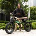 Miniatyrbild 10 av 11: ONESPORT W66 Elcykel För Vuxna 500W Motor Elcykel 48V 13.5Ah Batteri herr Elcykel 20 Tum Feta Däck Herr El-mountainbike