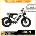 Miniatyrbild 1 av 11: ONESPORT W66 Elcykel För Vuxna 500W Motor Elcykel 48V 13.5Ah Batteri herr Elcykel 20 Tum Feta Däck Herr El-mountainbike
