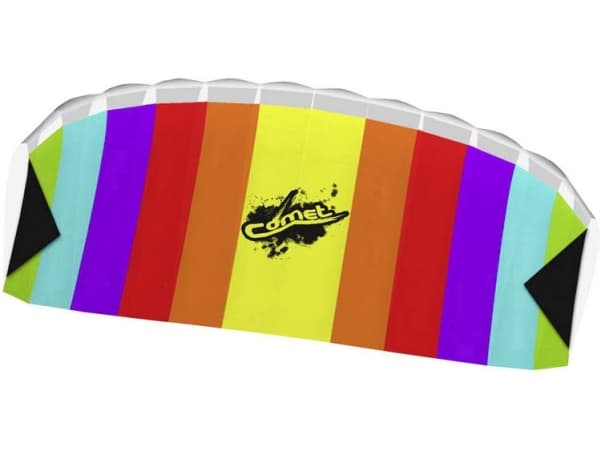 Ecoline Toliner Kiteboarding drage comet Rainbow Spændvidde 1200 mm Vind Strength Fitness 3 - 6 bft