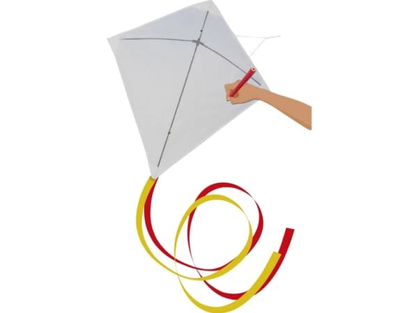 Günther Flugspiele One line Kite Paint your kite Spännvidd 690 mm