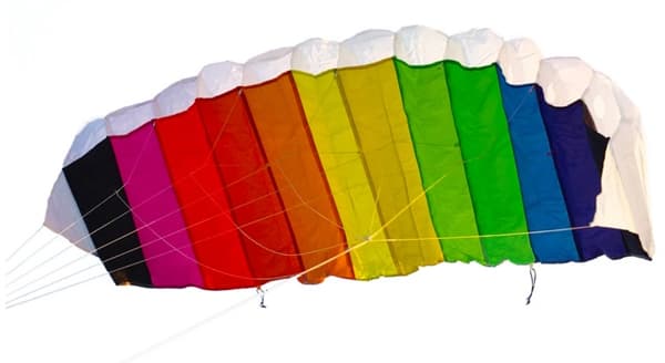 Fallskärmsdrake, 2 linor fr. 8 år, 140 x 60 cm