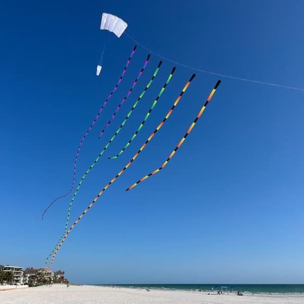 Draktillbehör Prisma Tube Tail 75 fot. Aurora Kite Kite Tail Grön