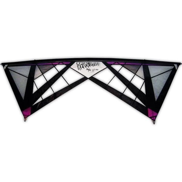 4 rad drake - Revolution Kites- Reflex 1.5 SpiderWeb - Finns i flera färger - Med lila handtag