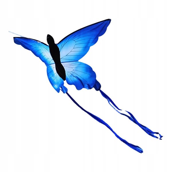 KITE XXL Butterfly SININEN Hehkuva LED 150cm