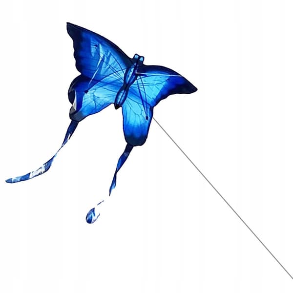 KITE XXL Butterfly SININEN Hehkuva LED 150cm