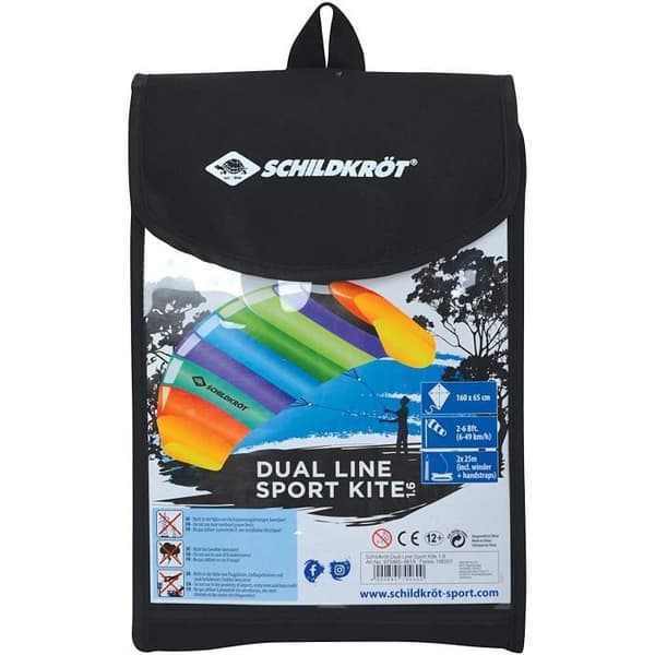 Schildkröt Funsports stuntdrake Dual Line Sport Kite 1,6 160 cm 4-delad