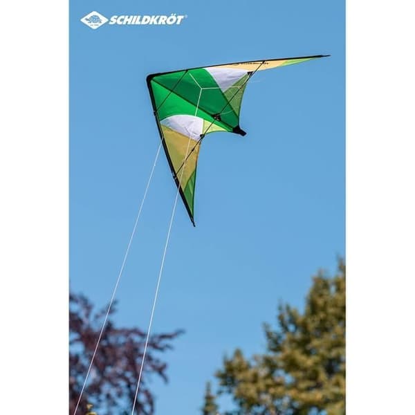 Schildkröt Funsports Stunt Pilot 133 grön stuntdrake för barn från 10 år och uppåt