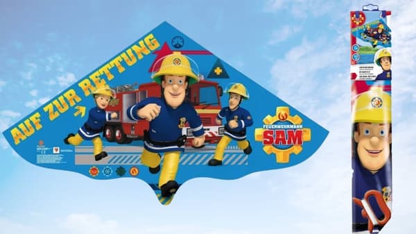 BRANDMAN SAM DRAKEN BARN med snöre Stor GUNTHER