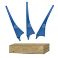 Miniatyrbillede 2 af 2: Delta Wing Blade til Vindgenerator, Længde 630mm, Farver Sort, Hvid, Blå, Rød,Blå, 3 klinger, Kun blad