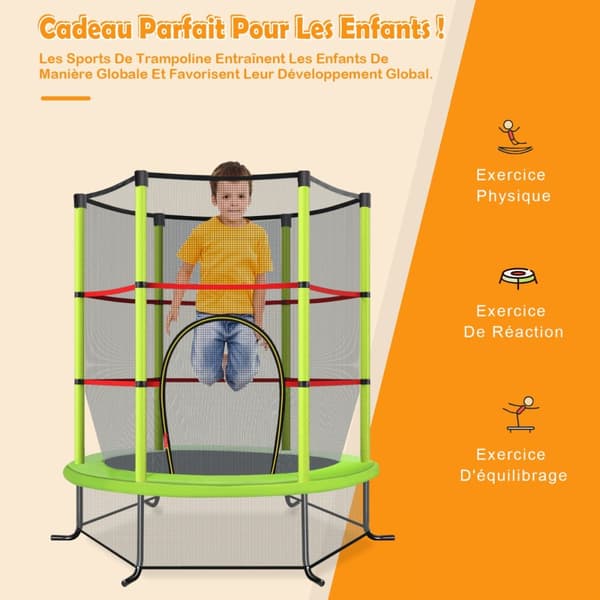 Have Trampolin, 165x165x188 cm, Grøn