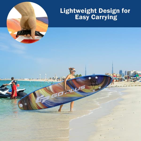 Uppblåsbar Stand Up Paddle Board, Pump-L, 10,5'x30"x6", Blå