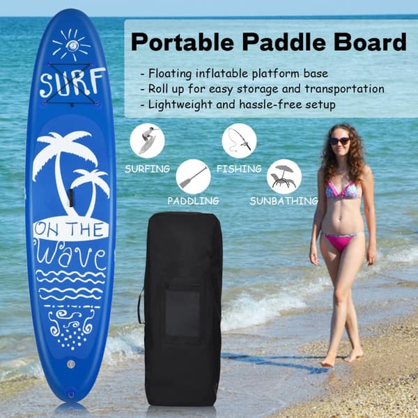 Uppblåsbar Stand Up Paddle Board, 305x76x16 cm