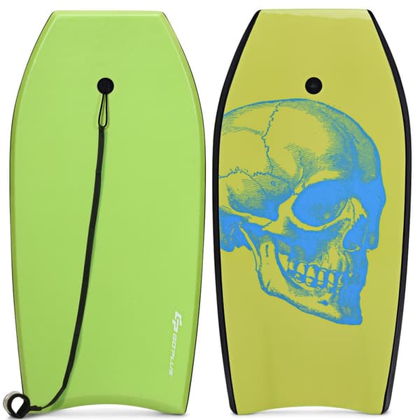 Bodyboard, Super Surfing Lättviktsbodyboard med koppel-L, 37"x19"x2.36"