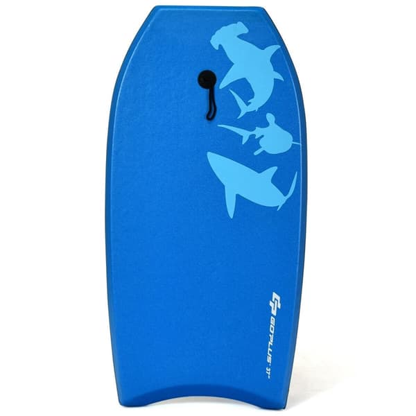 Bodyboard, Lättvikts Super Bodyboard Surfing med EPS-kärna Boarding-S, 42x17x3 tum