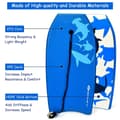 Miniatyrbild 5 av 8: Bodyboard, Lättvikts Super Bodyboard Surfing med EPS-kärna Boarding-S, 42x17x3 tum