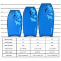 Miniatyrbild 4 av 8: Bodyboard, Lättvikts Super Bodyboard Surfing med Leash IXPE Däck EPS Kärna Boarding-L, 42"x17"x3"