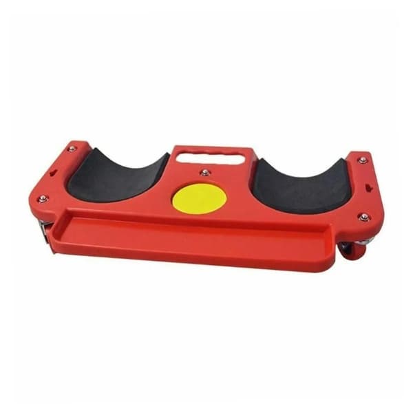 Rullende Knæpude, Ergonomisk Design, 100 kg Belastningsevne,Rød