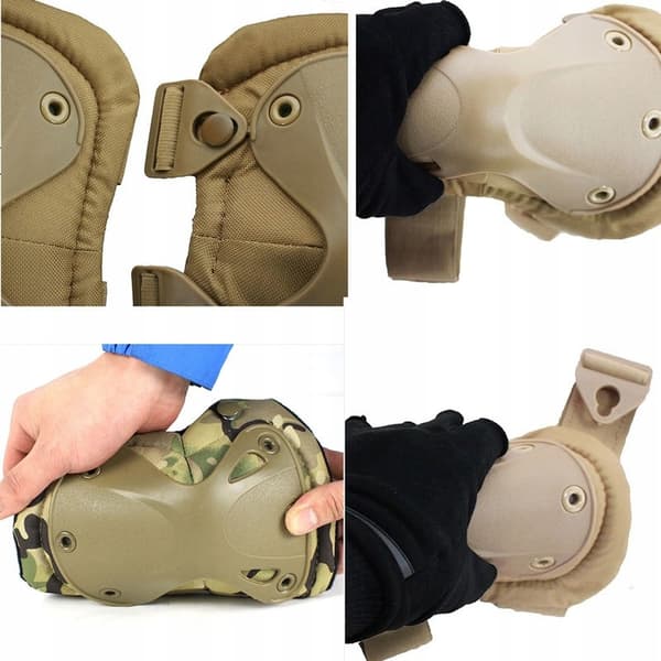 TAKTISKA SKYDDAR KNÄBESKYDDAR + ARMBÅGSSKYDD