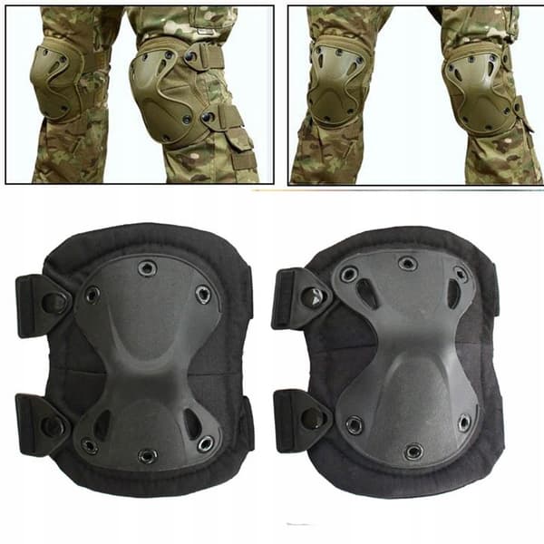 TAKTISKA SKYDDAR KNÄBESKYDDAR + ARMBÅGSSKYDD