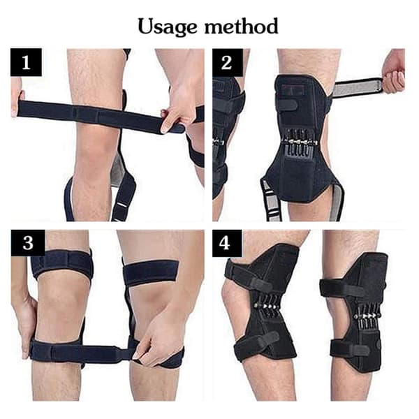 Knästöd - Justerbart med fjädrar för stöd - (set med 2 st)