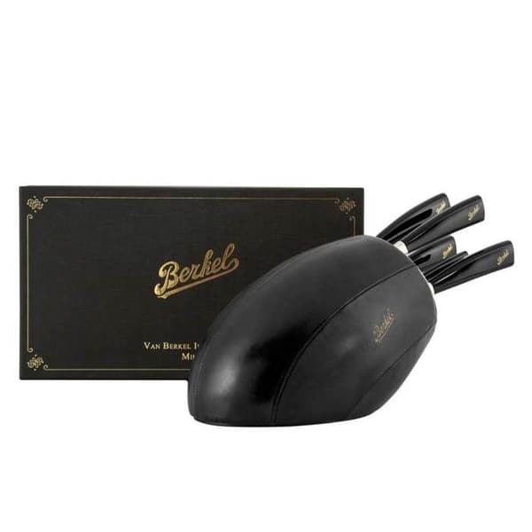 Berkel Elegance Sense, bestickknivblock, rostfritt stål, svart, 5 st.