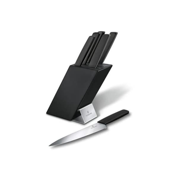 VICTORINOX SWISS MODERN SVART KÖKSBLOCK 6 DEL